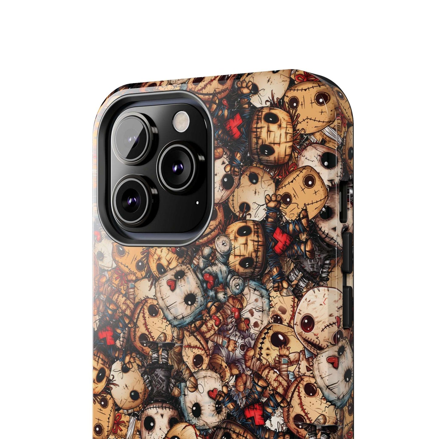 Dark Voodoo Style Tough iPhone Case | Voodoo Dolls Phone Cover | Black Magic Themed iPhone Accessories | "Stitches and Sabotage"