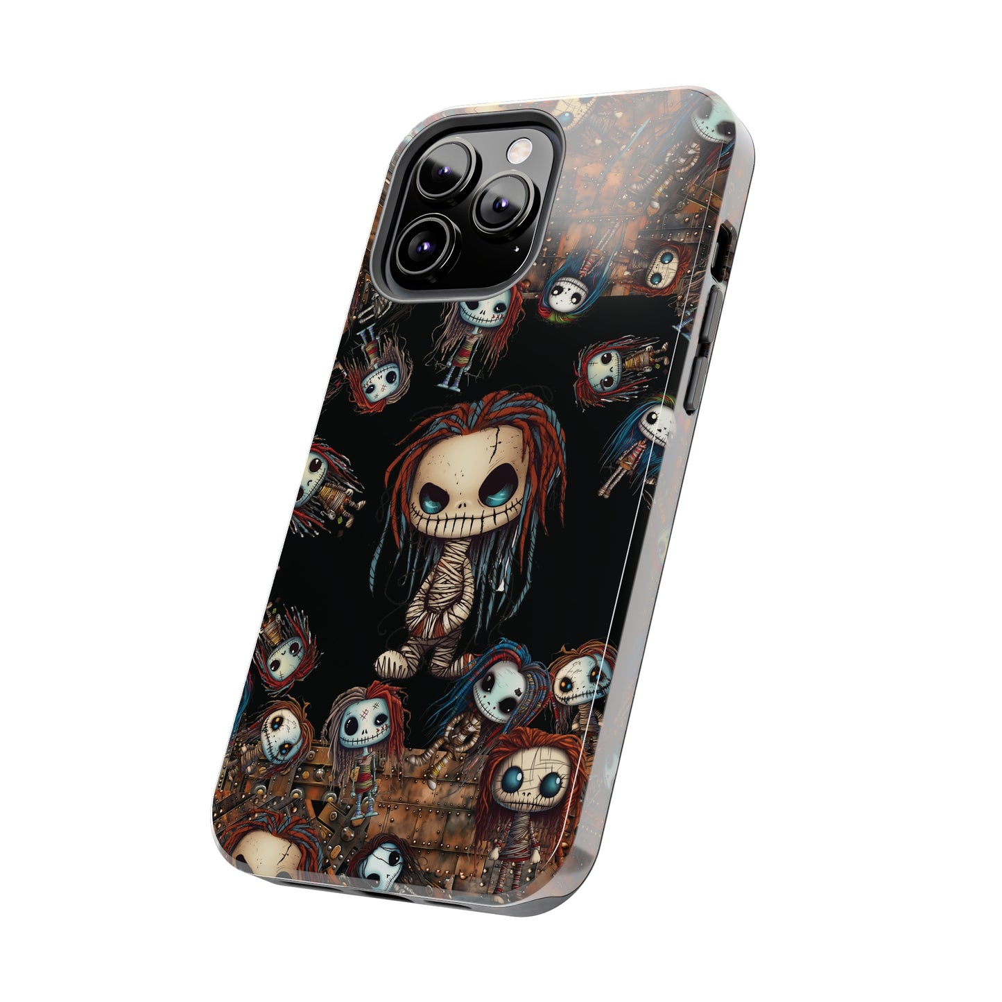 Voodoo Steampunk Tough iPhone Case | Voodoo Dolls Phone Cover | Dark Scary Themed iPhone Accessories | "Pins and Needles"