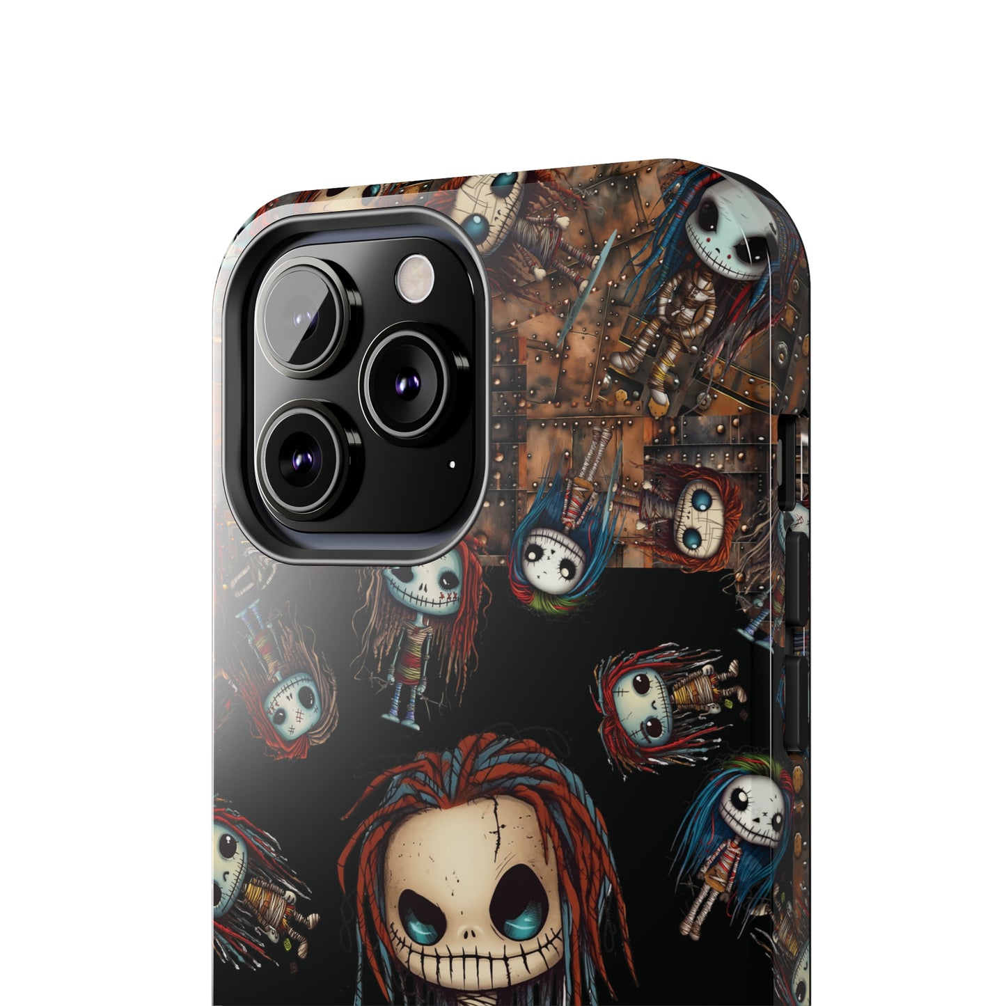 Voodoo Steampunk Tough iPhone Case | Voodoo Dolls Phone Cover | Dark Scary Themed iPhone Accessories | "Pins and Needles"