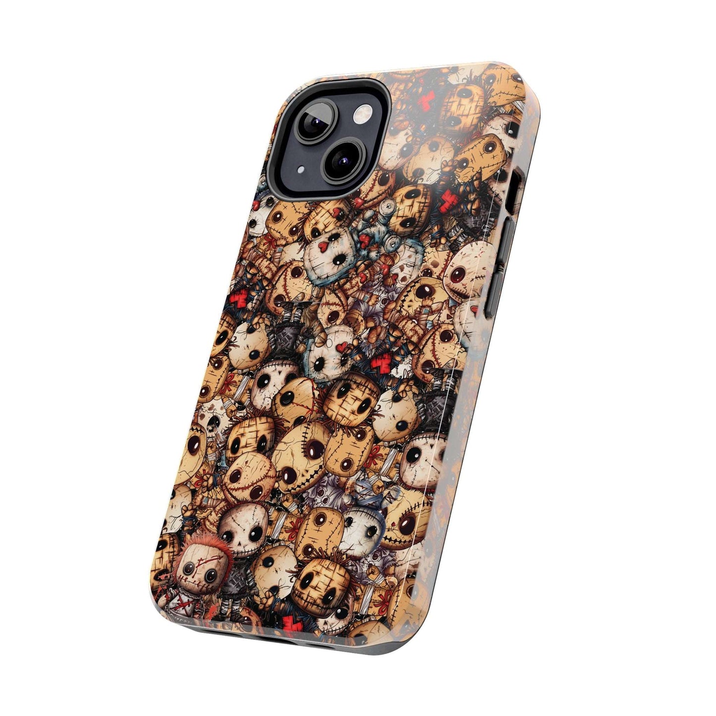 Dark Voodoo Style Tough iPhone Case | Voodoo Dolls Phone Cover | Black Magic Themed iPhone Accessories | "Stitches and Sabotage"