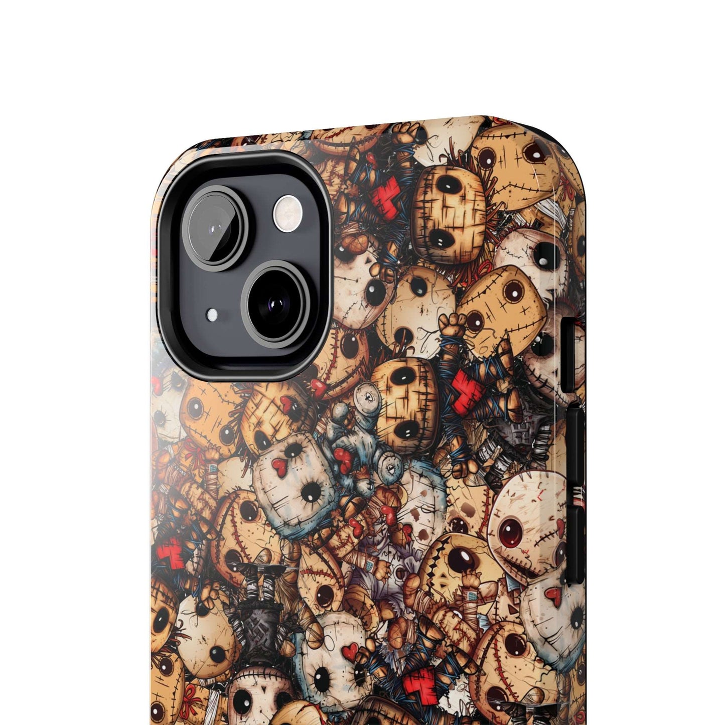 Dark Voodoo Style Tough iPhone Case | Voodoo Dolls Phone Cover | Black Magic Themed iPhone Accessories | "Stitches and Sabotage"