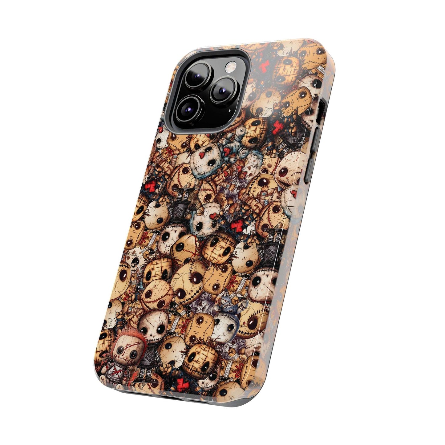 Dark Voodoo Style Tough iPhone Case | Voodoo Dolls Phone Cover | Black Magic Themed iPhone Accessories | "Stitches and Sabotage"