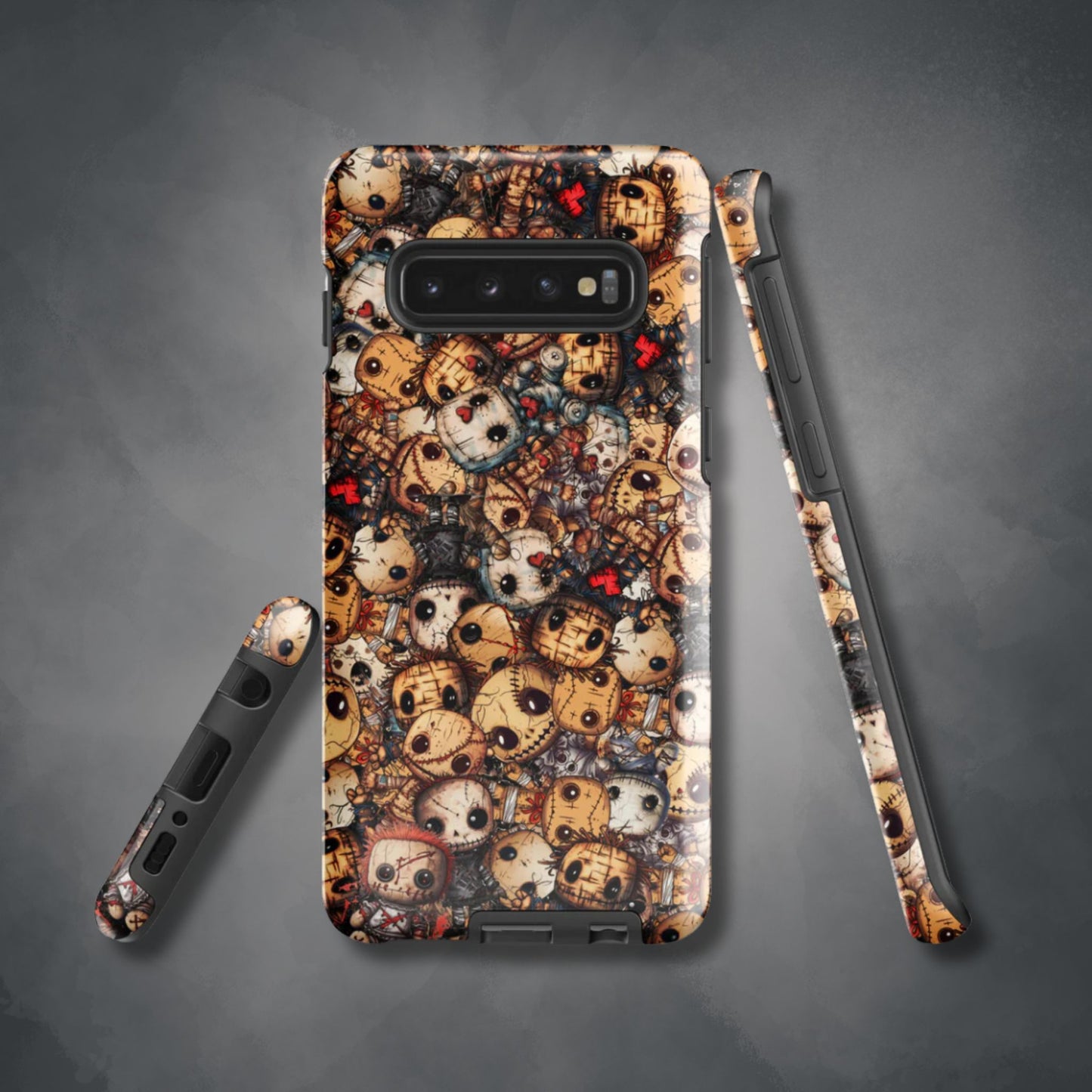 Dark Voodoo Style Tough Samsung® Case | Voodoo Dolls Phone Cover | Black Magic Themed Phone Accessories | "Stitches and Sabotage"