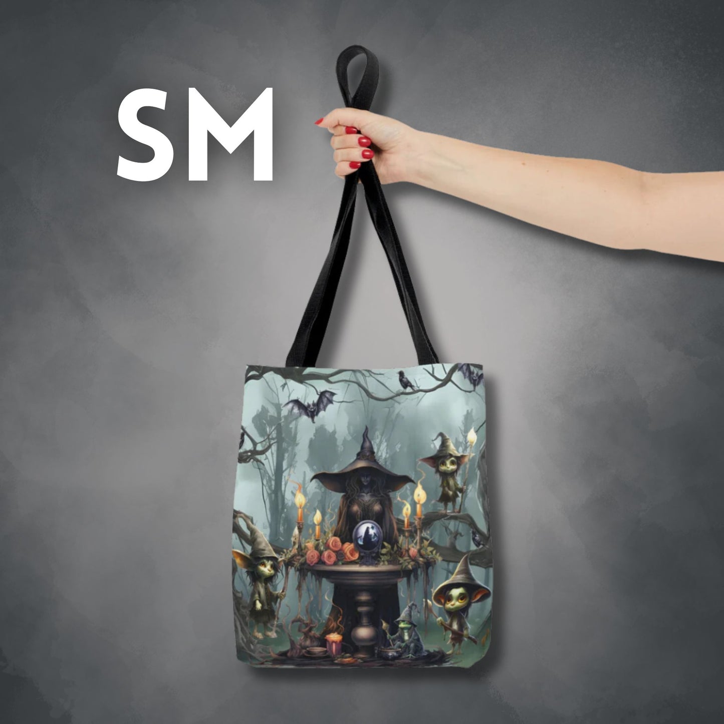 Ethereal Fantasy Style Tote Bag | Sorceress Forest Goblins Shopping Bag | Fable Themed Accessories | "Queen of the Goblin Forest"