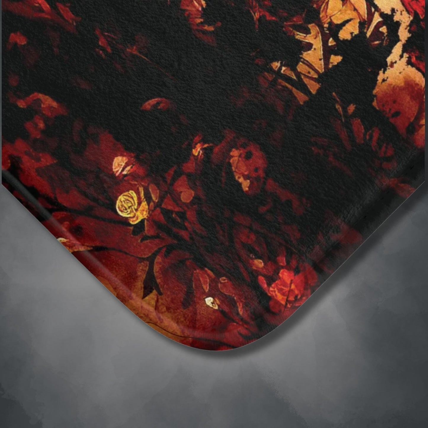 Abstract Horror Style Bath Mat | Skull Vines Ethereal Bathroom Rug | Dark Scary Themed Bathroom Decor | "Skullitrax"