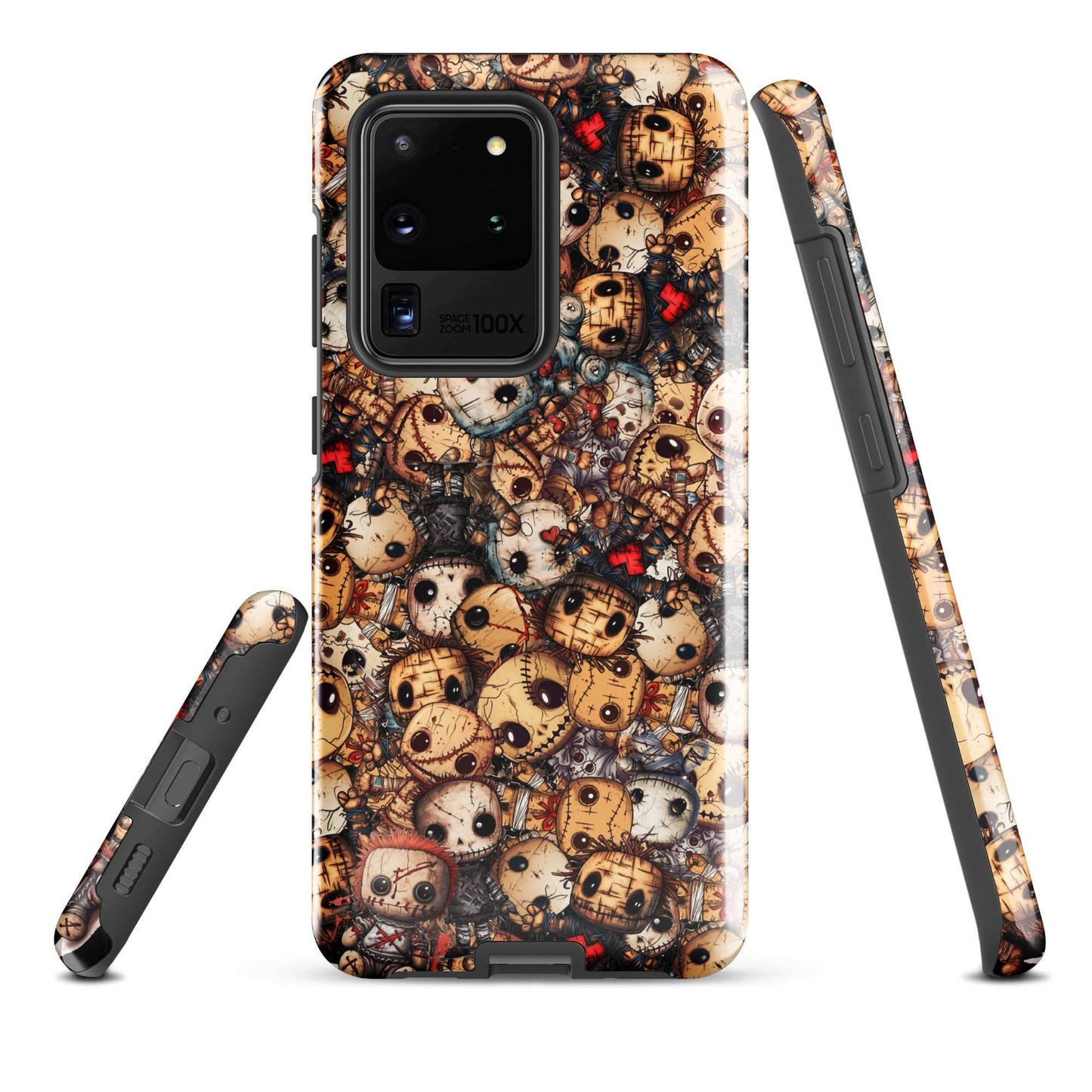 Dark Voodoo Style Tough Samsung® Case | Voodoo Dolls Phone Cover | Black Magic Themed Phone Accessories | "Stitches and Sabotage"