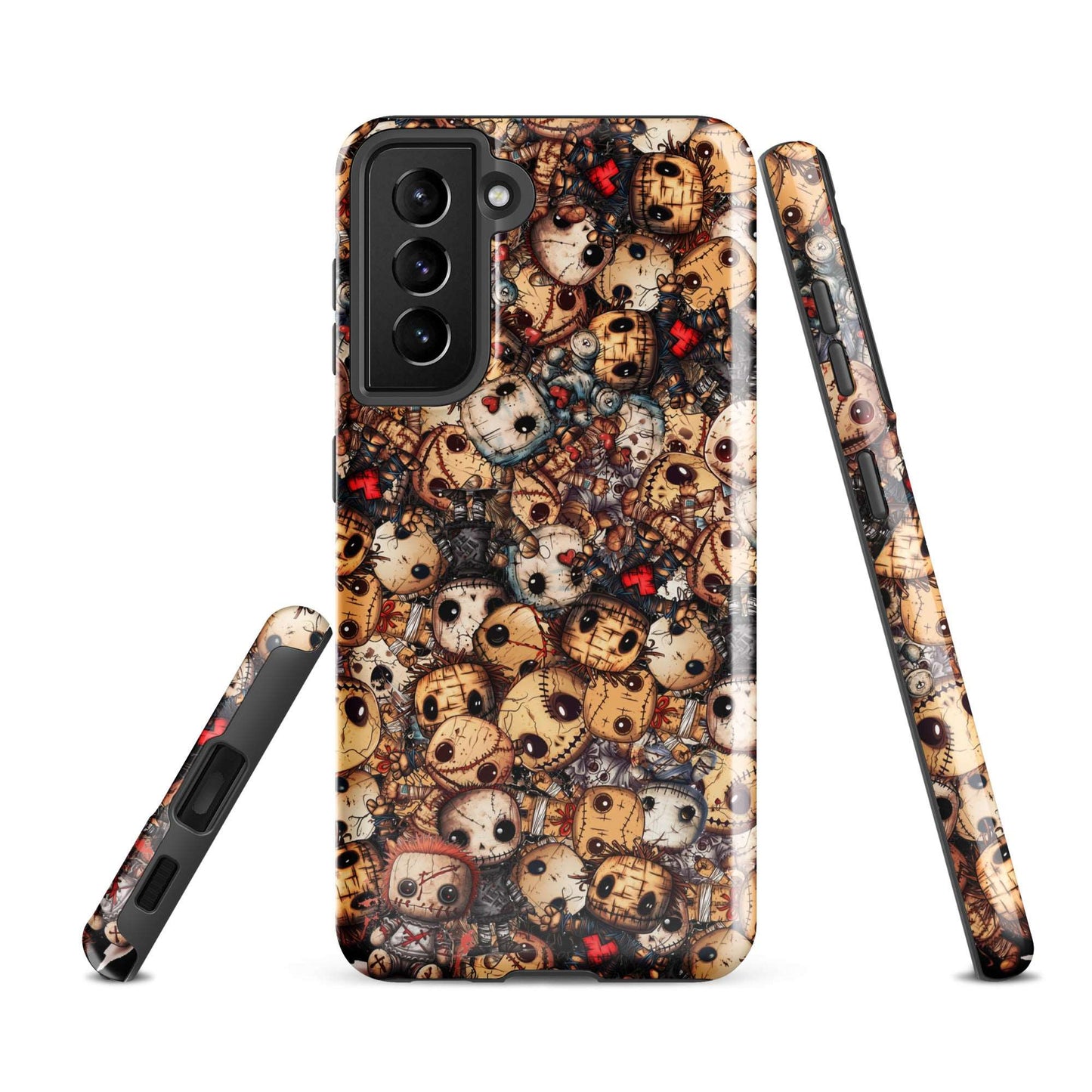 Dark Voodoo Style Tough Samsung® Case | Voodoo Dolls Phone Cover | Black Magic Themed Phone Accessories | "Stitches and Sabotage"