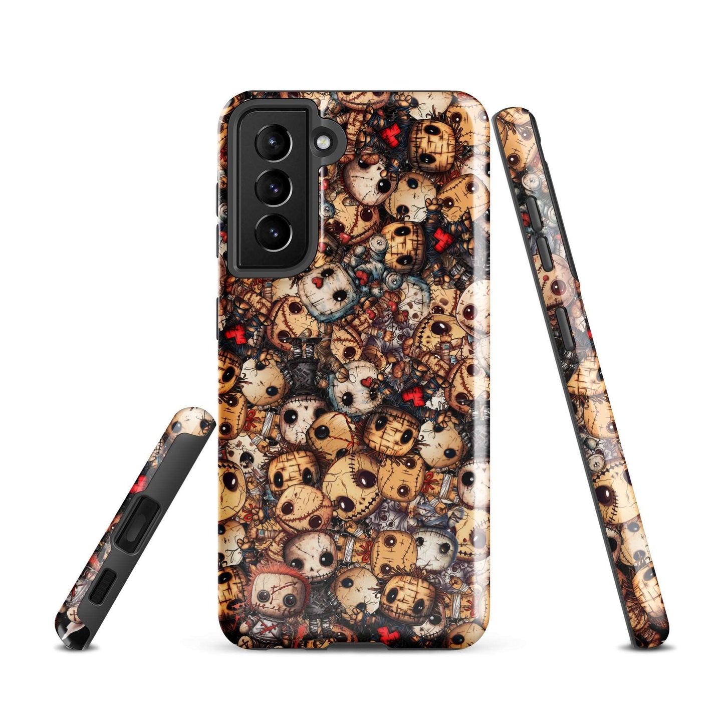 Dark Voodoo Style Tough Samsung® Case | Voodoo Dolls Phone Cover | Black Magic Themed Phone Accessories | "Stitches and Sabotage"
