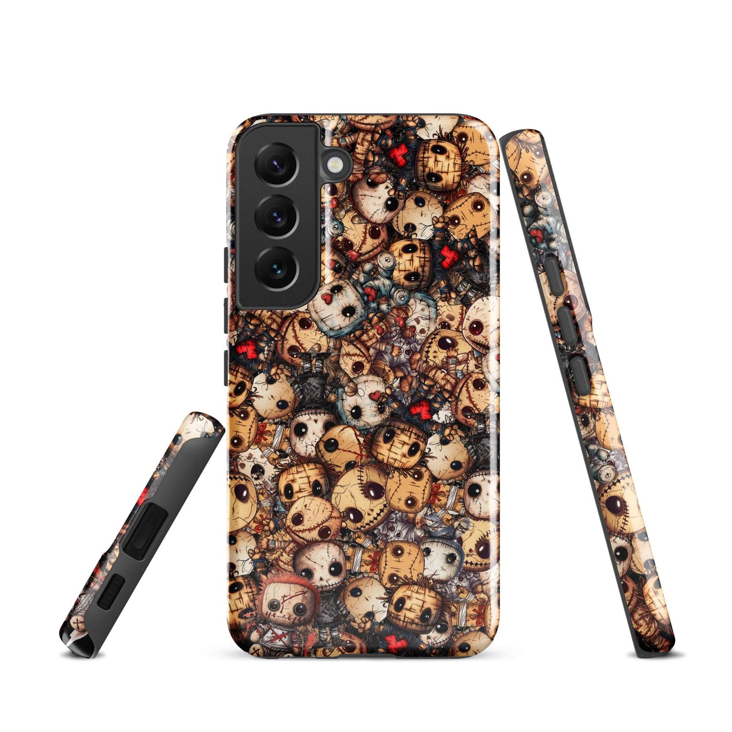 Dark Voodoo Style Tough Samsung® Case | Voodoo Dolls Phone Cover | Black Magic Themed Phone Accessories | "Stitches and Sabotage"