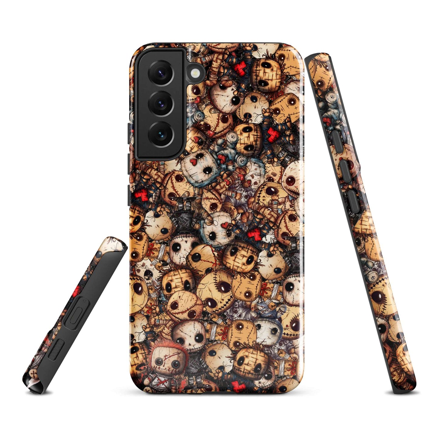 Dark Voodoo Style Tough Samsung® Case | Voodoo Dolls Phone Cover | Black Magic Themed Phone Accessories | "Stitches and Sabotage"