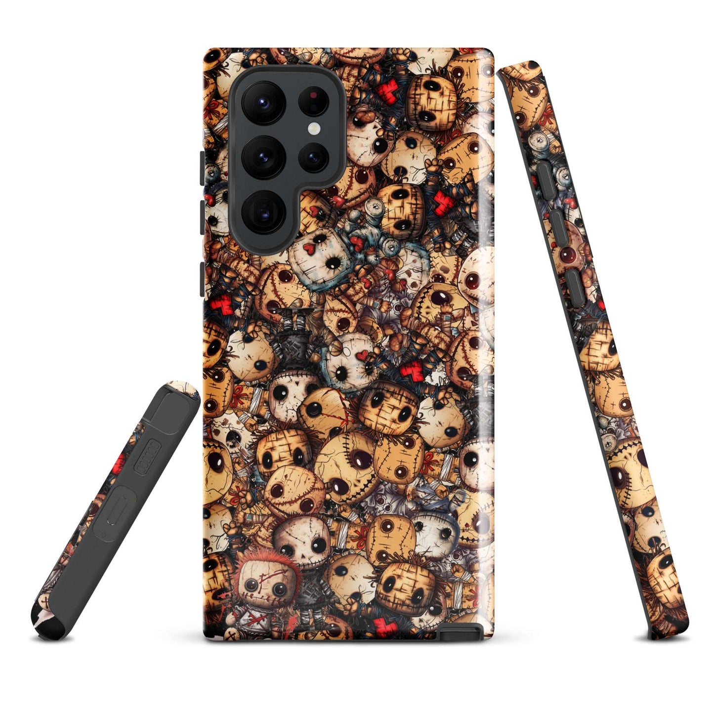 Dark Voodoo Style Tough Samsung® Case | Voodoo Dolls Phone Cover | Black Magic Themed Phone Accessories | "Stitches and Sabotage"