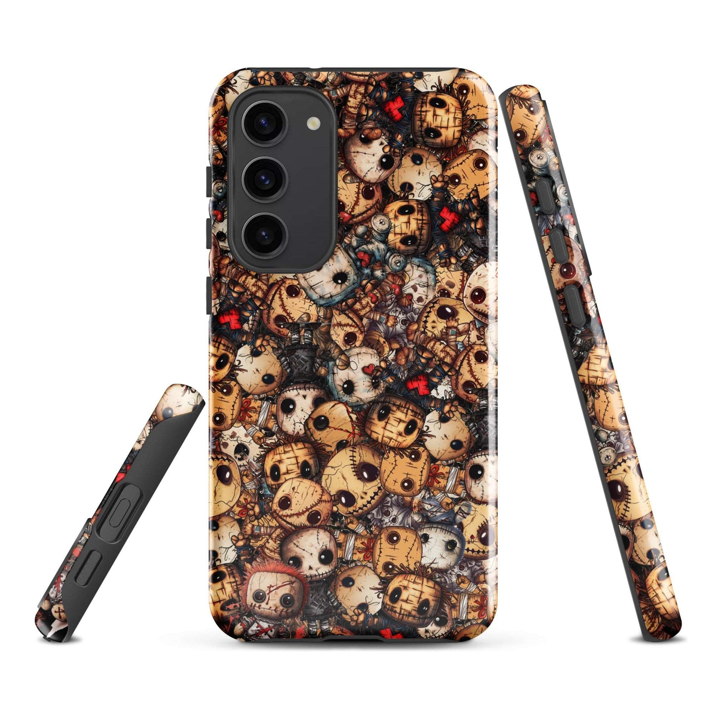 Dark Voodoo Style Tough Samsung® Case | Voodoo Dolls Phone Cover | Black Magic Themed Phone Accessories | "Stitches and Sabotage"