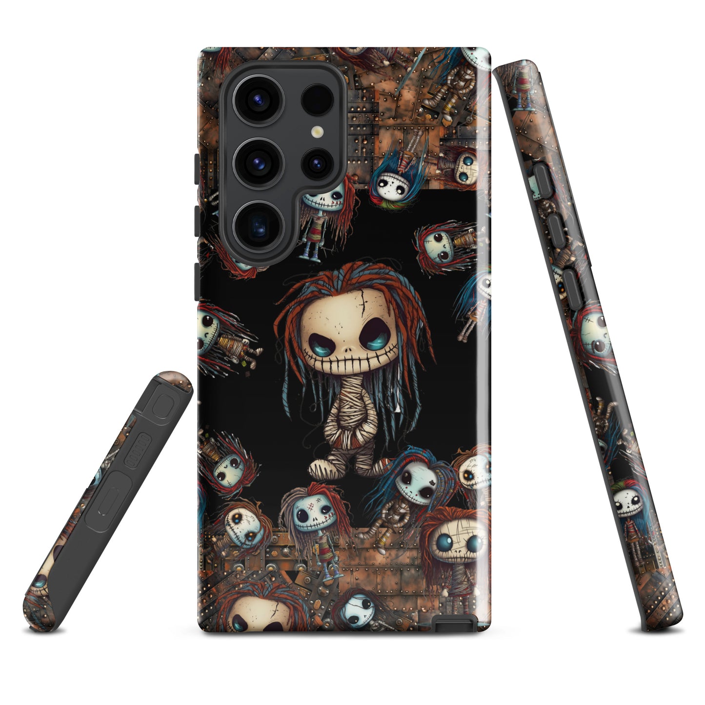 Voodoo Steampunk Tough Samsung® Case | Voodoo Dolls Phone Cover | Dark Scary Themed Phone Accessories | "Pins and Needles"