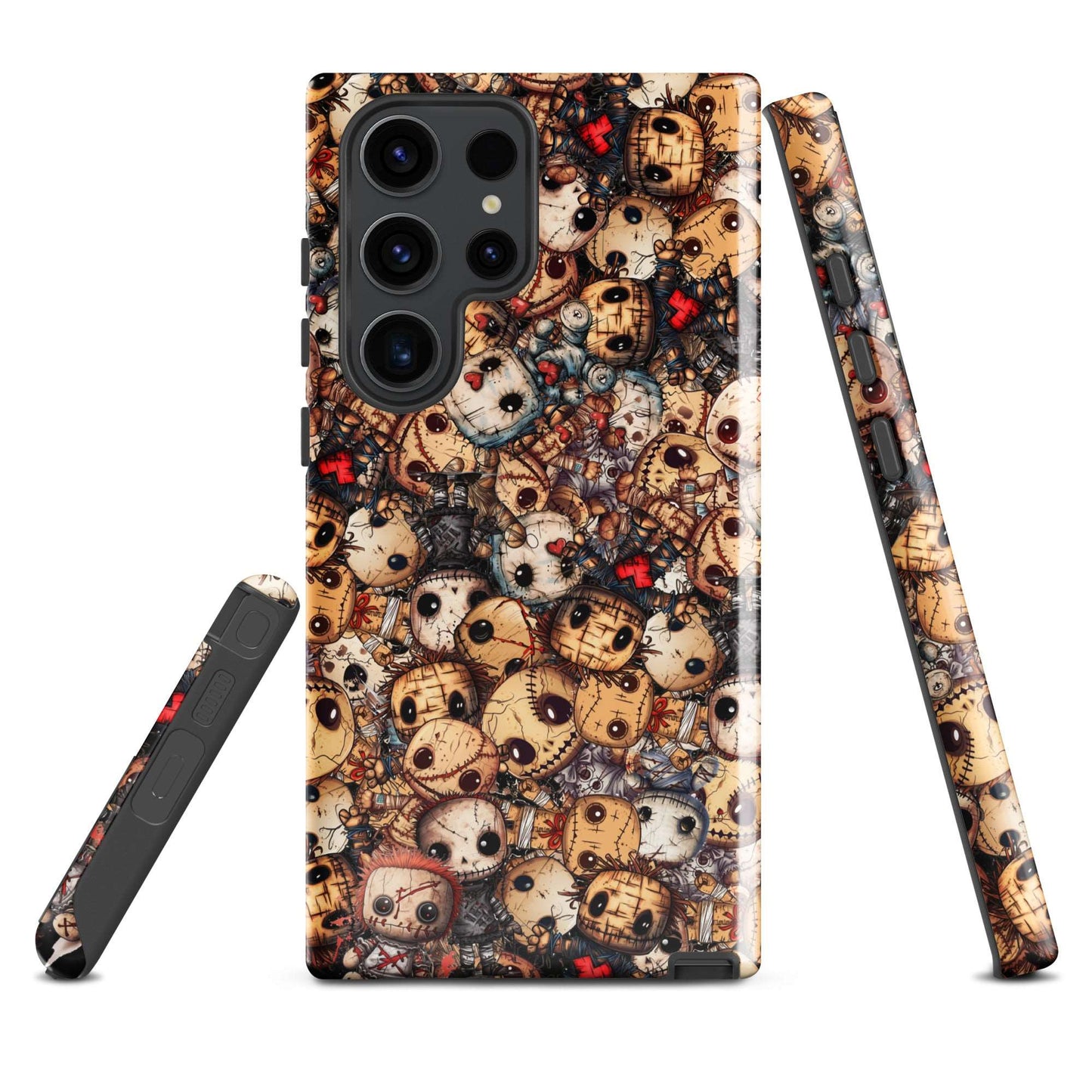 Dark Voodoo Style Tough Samsung® Case | Voodoo Dolls Phone Cover | Black Magic Themed Phone Accessories | "Stitches and Sabotage"