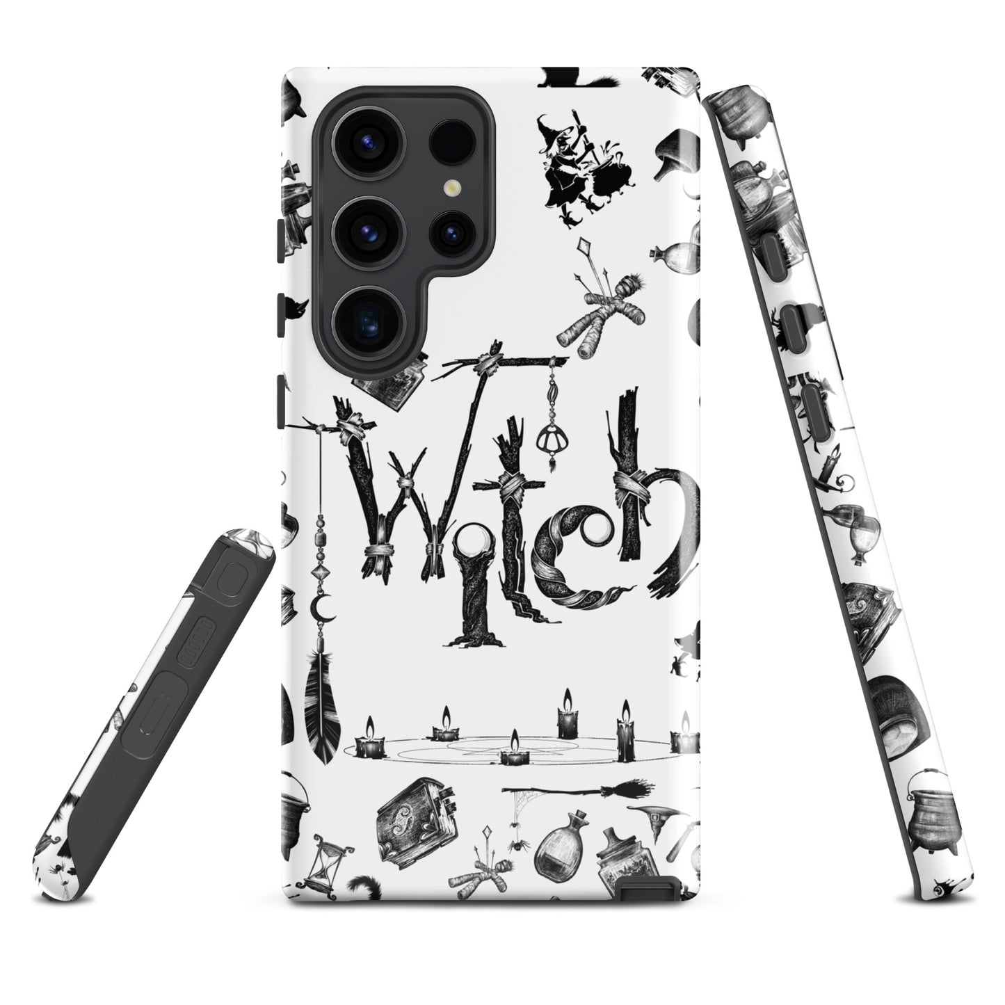Witchy Pattern Tough Samsung® Case | Witch Symbols Phone Cover | Witchcraft Themed Phone Accessories | "Twisted Witch"
