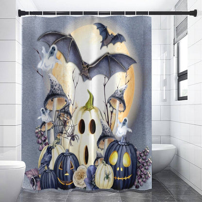 Always Halloween Shower Curtain | Year Round Halloween Bathroom Decor | Spooky Themed Bath Decor | "Halloween Blues"