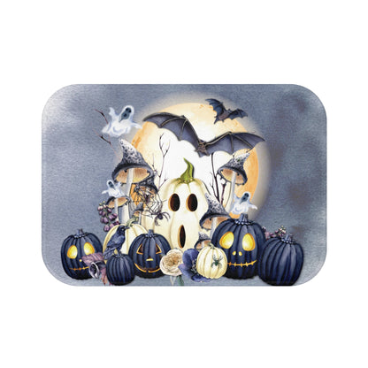 Always Halloween Bath Mat | Year Round Halloween Bathroom Rug | Spooky Themed Bath Decor | "Halloween Blues"