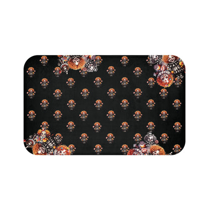 Scary Clowns Bath Mat | Spooky Clown Kids Bathroom Rug | Horror Themed Bath Decor | "Want Some Candy?"