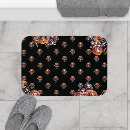 Scary Clowns Bath Mat | Spooky Clown Kids Bathroom Rug | Horror Themed Bath Decor | "Want Some Candy?"