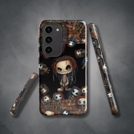 Voodoo Steampunk Tough Samsung® Case | Voodoo Dolls Phone Cover | Dark Scary Themed Phone Accessories | "Pins and Needles"