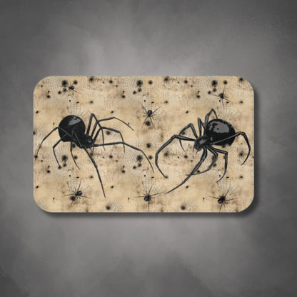 Creepy Bath Mat | Spiders Scary Bathroom Rug | Horror Themed Bath Decor | "Eight Legs of Death"