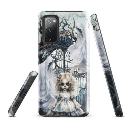 Spooky Gothic Tough Samsung® Case | Ghosts Cemetery Scary Little Girl Phone Cover | Dark Scary Themed Phone Accessories | "Let's Play"