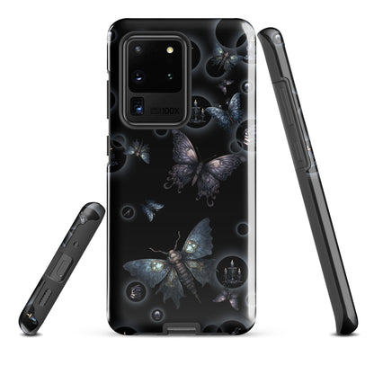 Gothic Moths Tough Samsung® Case | Candles Moths Dark Phone Cover | Moth Themed Phone Accessories | "Moths in the Night"